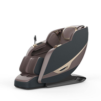 Fauteuil de massage électrique de luxe à rouleaux fixes, zéro gravité, chauffant, avec chargeur sans fil pour le bureau