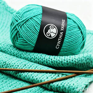 Fil à tricoter en coton acrylique 4 brins, coloré, pour tricot à la main, vente en gros usine - Product Image 4