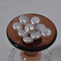 Perles de culture d'eau douce naturelles, forme baroque, bouton brillant d'un côté, 13-15 mm, origine, matériel de fabrication de bijoux DIY, perles en vrac