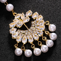 Chaîne de cheveux ethnique indienne N&S avec perles traditionnelles et strass, bijou de tête de mariée