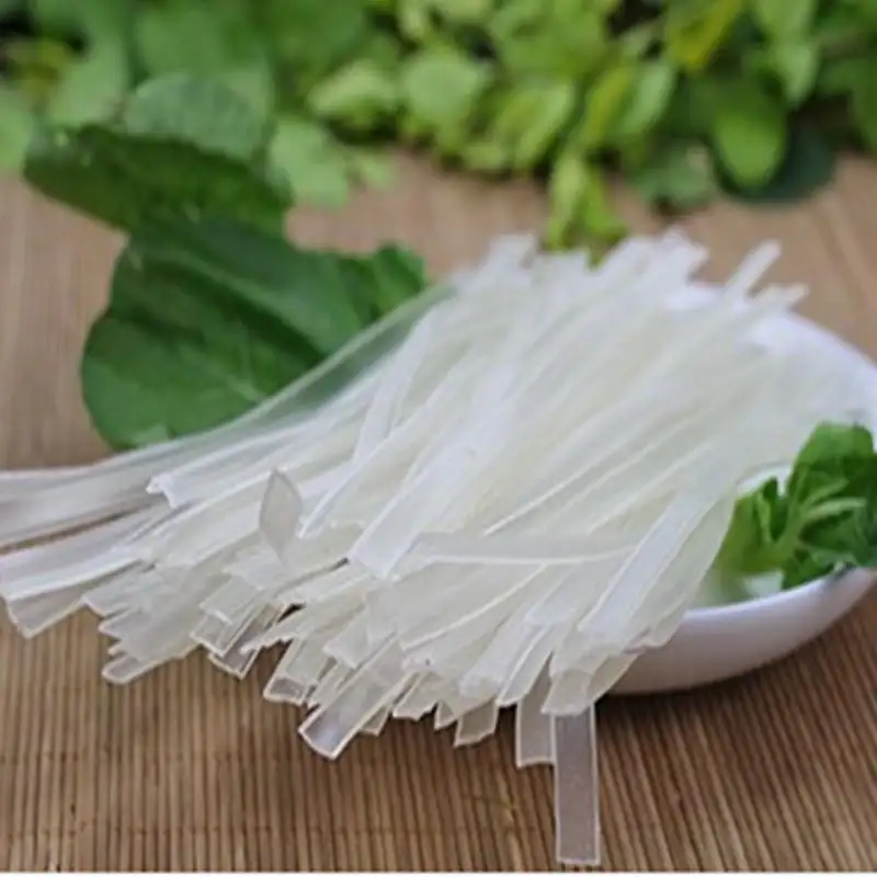 Tagliatelle di vetro sfuse di noodle di patate dolci larghe essiccate senza glutine