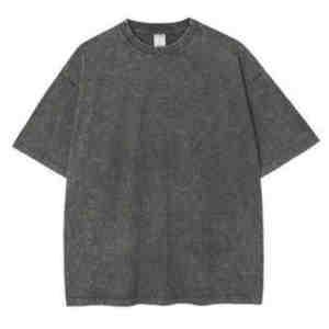 เสื้อยืดผ้าคอตตอนสำหรับผู้ชายและผู้หญิงทรงหลวมย้อนยุคสำหรับฤดูร้อนกำหนดเองได้ - Product Image 3