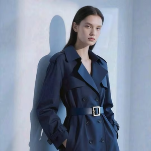 <span class=keywords><strong>Trench</strong></span>-Coat d'hiver pour femmes coupe-vent imperméable personnalisé Long Double Design <span class=keywords><strong>pas</strong></span> <span class=keywords><strong>cher</strong></span> prix Style tendance - Product Image 2