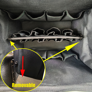Waterproof OEM Large Tool <b>Bag</b> for Home DIY & Equipment Storage Yellow <b>Black</b> 150lb Capacity Adjustable Strap Padded <b>Handle</b> - Product Image 2