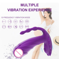 Jouets sexuels à 10 fréquences, vibrateur portable, plug anal, télécommande, vibromasseur, culotte vibrante pour femmes