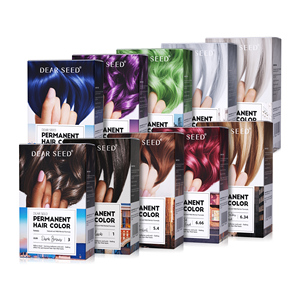 Crema Colorante Permanente per <span class=keywords><strong>Capelli</strong></span> in Doppio Tubo da 500ml, Senza Ammoniaca, con Estratti Erboristici, Kit Anti-Sbiadimento per Uso Professionale e Domestico - Product Image 1