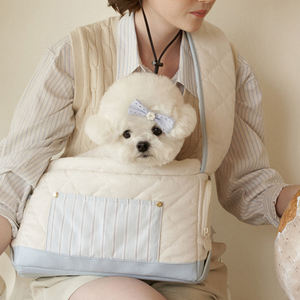 Bolso bandolera acolchado con diseño de logotipo de tamaño personalizado Little Pet <span class=keywords><strong>Dog</strong></span> Beast Carrier con correa ajustable - Product Image 4