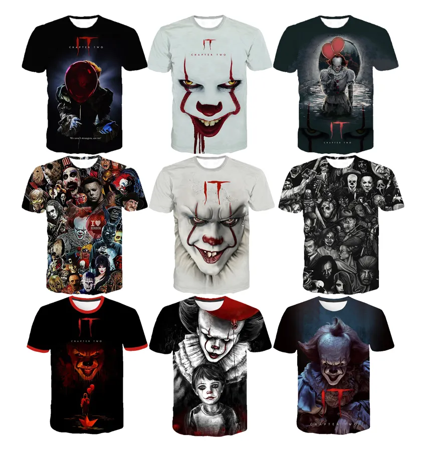 2022 Horror Movie 3D Printed T-Shirt For Men 3D Digital Printing tshirt From Men All Over Print Oversized Custom Tees t shirt