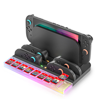 Interrupteur d'éclairage rvb 2 Dock de charge Nitendo Switch Card Storage Stand pour Nintend Switch2 Console de jeu Accessoires de jeu