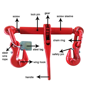 Limite di carico G80 catena legante a cricchetto Hardware da 5/16 pollici 3/8 con catena a maglie - Product Image 4