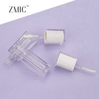 Tubes de brillant à lèvres carrés blancs vides Mini 4ml 0.13 OZ Tube de brillant à lèvres avec applicateur de baguette pour conteneur de bouteilles de teinte d'huile à lèvres