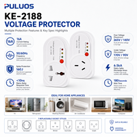 Protecteur de tension automatique Puluos KE-2188 avec entrée 120V 230V et indicateurs de fonctionnement LED