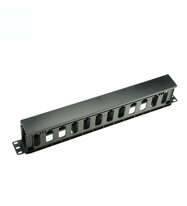 Organisateur de câbles personnalisé haut de gamme en métal 1U de 19 pouces avec anneaux en D pour racks de serveurs en acier SPCC - Product Image 5