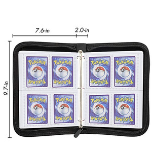 <span class=keywords><strong>Album</strong></span> <span class=keywords><strong>de</strong></span> cartes en PU imperméable avec fermeture éclair, design à 4 fentes, capacité <span class=keywords><strong>de</strong></span> 400 cartes, idéal <span class=keywords><strong>pour</strong></span> les collectionneurs et les joueurs, style professionnel durable - Product Image 6