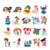 50 Stück Kinder Cartoon Anime Graffiti Aufkleber für Notizbuch Wasserbecher TV-Charakter Aufkleber 90er Jahre Cartoon Sticker