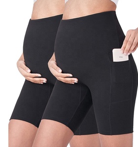 Mutterschaft shorts über dem Bauch Schwangerschaft Biker Shorts Workout Yoga Active Athletic Pregnant Pants - Product Image 6