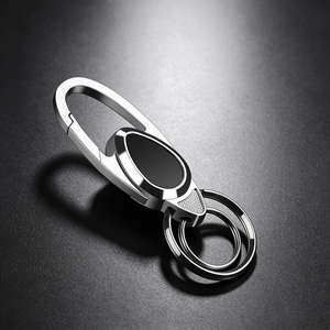 <b>Polished</b> Zinc Alloy Carabiner Keychain Custom Printed Logo Metal Key Clip Key Holder for <b>Car</b> Keys, Household Daily Accessories - Product Image 3