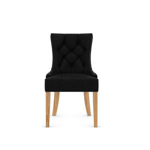 Sedia imbottita contemporanea con bottoni trapuntati e gambe <span class=keywords><strong>in</strong></span> rovere chiaro per <span class=keywords><strong>sala</strong></span> <span class=keywords><strong>da</strong></span> pranzo e <span class=keywords><strong>sala</strong></span> banchetti, sedia <span class=keywords><strong>da</strong></span> pranzo <span class=keywords><strong>in</strong></span> <span class=keywords><strong>legno</strong></span> - Product Image 2