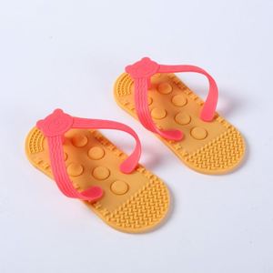 Silicone Flip-Flops Baby Teether Soft Toy Slippers Customizable - Product Image 4