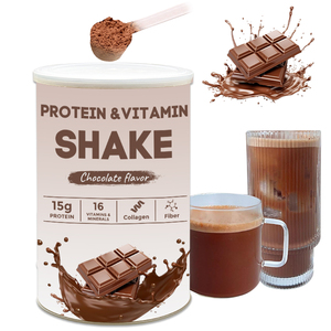 Kollajen ve lif ile tam Protein ve Vitamin Shake karışımı C vitamini özel kağıt tüp içerir - Product Image 1