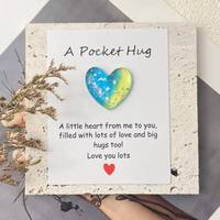 Cartes de vœux créatives transfrontalières en papier plié en forme de cœur, cartes de vœux colorées, cadeau symbole d'amour, cœurs en résine polyvalents