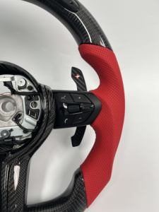 <span class=keywords><strong>Volante</strong></span> Deportivo de Fibra de Carbono y Cuero para <span class=keywords><strong>BMW</strong></span> F30 F20 F80 X1 X2 <span class=keywords><strong>X3</strong></span> X4 X5, Accesorio Interior - Product Image 2