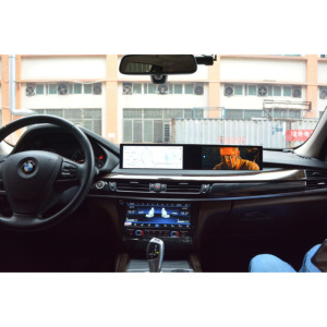 Lecteur DVD de voiture nouvelle génération 21 pouces 8 Go + 128 Go, navigation GPS, écran Android Carplay pour BMW X5 X6 F15 F16 2014-2018 NBT EVO - Product Image 2