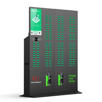 Station de location de batteries externes partagées à 168 emplacements, borne de recharge de téléphones avec machine de vente automatique POS intégrée, chargeur portable partagé