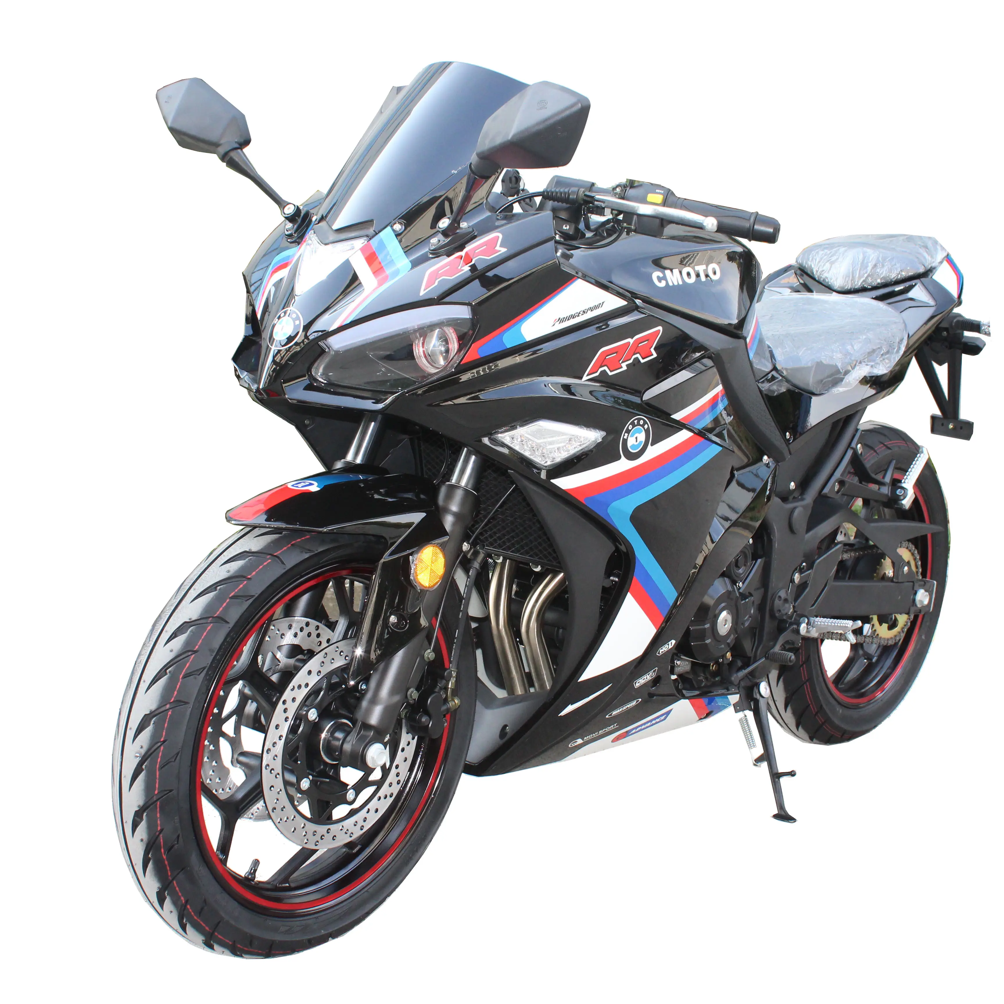 Motocicleta deportiva personalizada, moto de carreras de doble cilindro, refrigeración por agua, 400cc, 600cc, gran oferta China