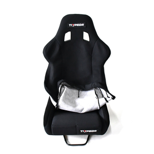 Coprisedile da Corsa in Pelle Scamosciata Nera TIYPEOR - Product Image 3