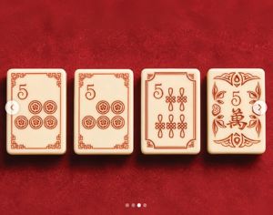 Juego de Mahjong Americano de Lujo con Perlas, Grabado en Acrílico, Diseño Vintage, Estilo Cultural, Regalo Familiar, Envío Inmediato - Product Image 4