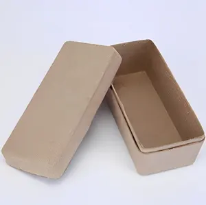 Festival almacenamiento papel pulpa moldeada galletas pulpa resistente reciclar caja de embalaje sin molde personalizado