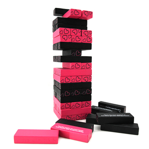 Juego <span class=keywords><strong>de</strong></span> Bloques <span class=keywords><strong>de</strong></span> Madera Apilables Personalizados para Parejas, Juego <span class=keywords><strong>de</strong></span> Verdad o Reto para Citas Nocturnas, Regalo <span class=keywords><strong>de</strong></span> San Valentín, OEM ODM - Product Image 5