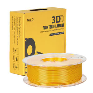 Filament d'imprimante 3D <span class=keywords><strong>PLA</strong></span> <span class=keywords><strong>R3D</strong></span> Gold Silk Texture 1,75 mm 1 kg Écologique 330 m de longueur Certifié ROHS/ISO - Product Image 4