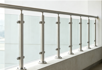 Modernes Minimalistisches Edelstahl-Treppengeländer für Apartment-Balkon Außen-Schutzgeländer
