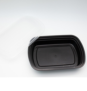 Hacamy กล่องอาหารกลางวันพลาสติก PP ทรงสี่เหลี่ยมแบบใช้แล้วทิ้งเป็นมิตรต่อสิ่งแวดล้อมฝาปิดปิดแม่พิมพ์ฉีดสำหรับใช้ไมโครเวฟ - Product Image 1