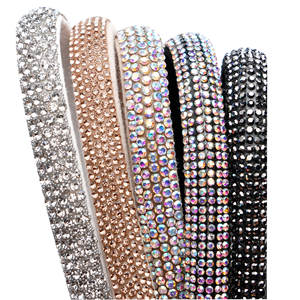 Sandalias de tacón alto de nuevo estilo para mujer, zapatillas con media correa de diamantes de imitación, Color sólido, tira de diamantes de imitación decorativos al por mayor - Product Image 5