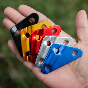 Hebilla de Ajuste para Cuerda de Tienda de Campaña, Hebilla Triangular de Aleación de Aluminio para Cuerda de Viento, Hebilla Fija Antideslizante, Segura y Estable - Product Image 2