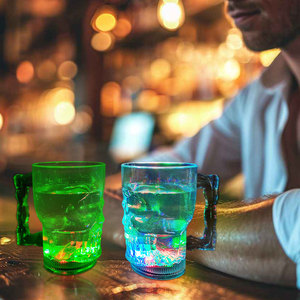 Top bán 400ml ánh sáng-up xương Mug đối với khuyến mại Nguồn cung cấp bên Halloween Đảng Bar hộp đêm - Product Image 2