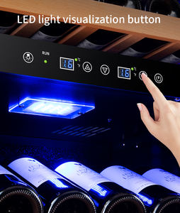 JiuFu réfrigérateur à <span class=keywords><strong>vin</strong></span> mince double zone <span class=keywords><strong>cave</strong></span> à <span class=keywords><strong>vin</strong></span> de luxe salon verre français double porte <span class=keywords><strong>cave</strong></span> à <span class=keywords><strong>vin</strong></span> - Product Image 5