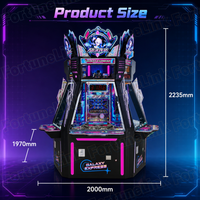FortuneLink Coin Pusher, équipement de jeu d'arcade pour 5 joueurs, machine à poussoir de pièces commerciale Galaxy Express pour centre de jeux FEC