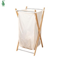 Panier à linge pliable moderne en bambou, robuste avec couvercle, panier de rangement pliable, idéal pour hôtel, appartement, salle de bain, respirant
