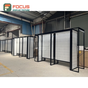 Mostrador de Exhibición de Pelucas de Alta Gama con Tapa de Vidrio, Cajón con Cerradura y Múltiples Estantes - Product Image 2