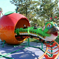 Manèges d'extérieur pour enfants, train à fruits sur rail, montagnes russes à chenilles, roues de montagnes russes à vendre