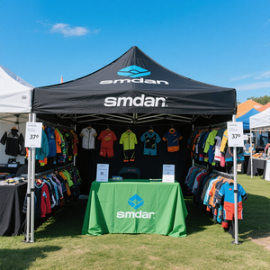 Tente de <span class=keywords><strong>douche</strong></span> Pop-up imprimée <span class=keywords><strong>sur</strong></span> <span class=keywords><strong>mesure</strong></span> de 10x10 pieds Toit à auvent double 3x6 pour événements Salons en plein air Tente à auvent à cadre en aluminium - Product Image 4