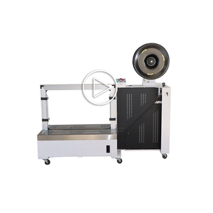SPK-101B Automatic PLC Hydraulic Driven Motor Pump PP Strap <b>Low</b> <b>Table</b> Arch Strapping Machine with Wood Packaging Easy to Operate - Product Image 1