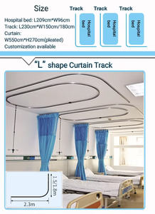 <span class=keywords><strong>Accessoires</strong></span> de rideaux de séparation <span class=keywords><strong>pour</strong></span> lits d'hôpitaux et cliniques médicales, rideaux médicaux personnalisés - Product Image 6