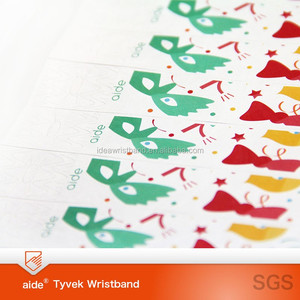 Pulseras de Papel Tyvek Desechables para Eventos, Entradas Impermeables de Tyvek con Logotipo Personalizado para Festivales - Product Image 1