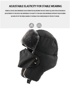 <span class=keywords><strong>Gorro</strong></span> Ruso Soviético de Piel Artificial de Conejo, <span class=keywords><strong>Gorro</strong></span> <span class=keywords><strong>Ushanka</strong></span> para Clima Frío de Invierno para Hombre con Estrella Roja Soviética - Product Image 6