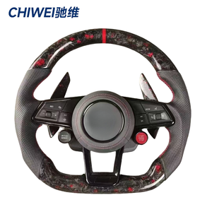 Pour <span class=keywords><strong>Audi</strong></span> R8 <span class=keywords><strong>TT</strong></span> Mk2 <span class=keywords><strong>Mk3</strong></span> B8 <span class=keywords><strong>RS</strong></span> TTS Rs3 Rs6 RS5 RS7 A3 A4l A4 A5 A6 C6 A7 A8 Q3 Q5 Q7 Volant en cuir de luxe en fibre de carbone - Product Image 4